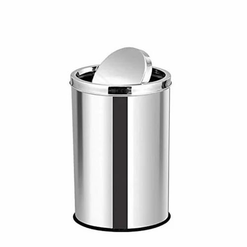 Stainless Steel Swing Dust Bin With Lid
