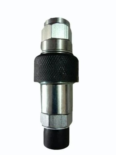 Tractor Hydraulic Male Female Coupline - Iron 1/2"*3/8" BSP, Silver | Industrial Use, 100 HP