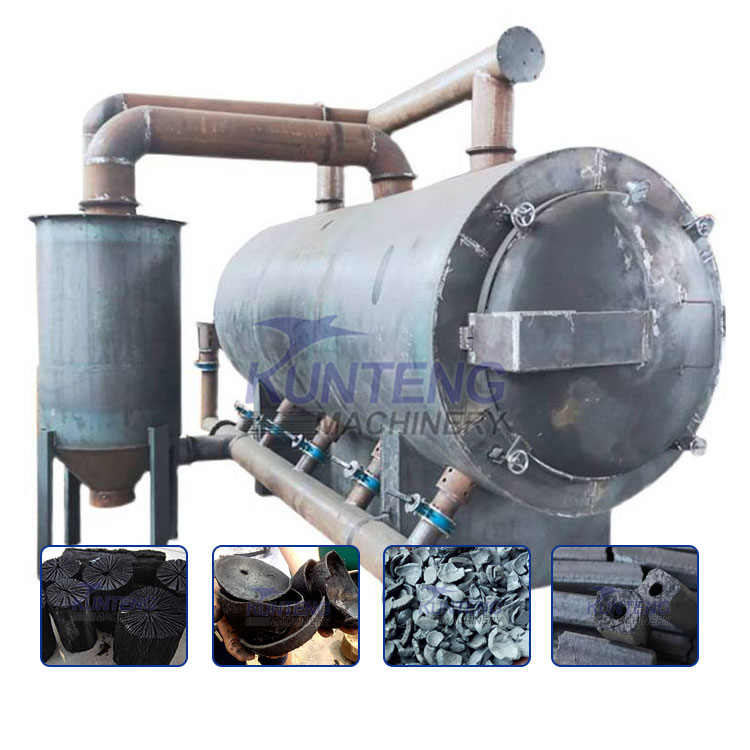 Waste Wood Coconut Shell And Agricultural Garbage Horizontal Carbonization Furnace - Capacity: 2-3 Ton/Day