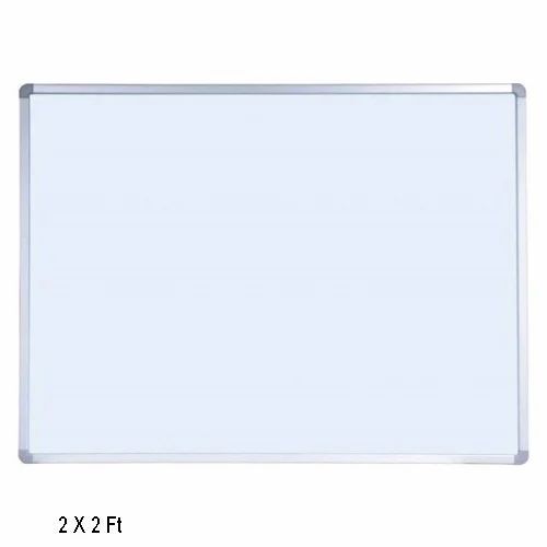2 X 2 Feet Non Magnetic White Board - Rectangular, White | Durable, Long Lasting