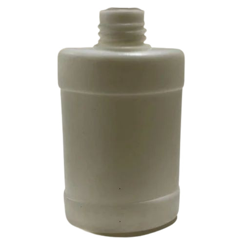 60ml White HDPE Round Bottle - Glossy Finish, Screw Cap, Durable Leak-Proof