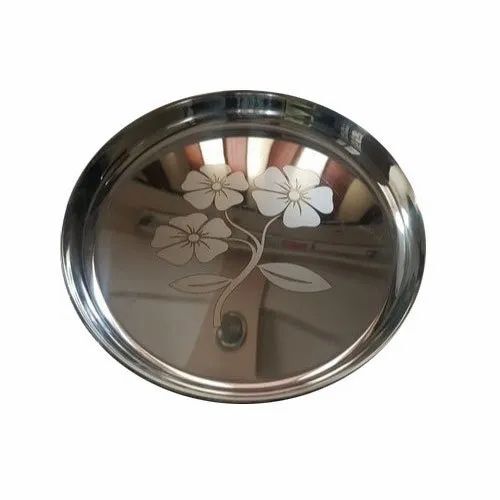 8 Inch Stainless Steel Dinner Round Plate