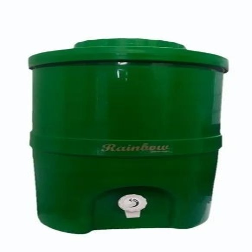 Green Plastic Water Camper - 15 Liter Plastic, Green, Box With Handle | Good Quality, Custom Size, Home Use