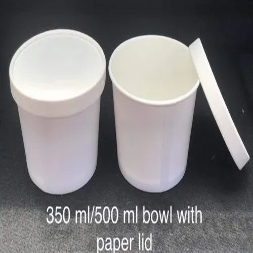 Paper Food Container (Bowl) With Lid 500ml