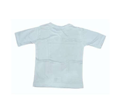 Polyester T Shirt - Lightweight XS to XL, White, Quick Dry | Soft Silky Feel, Wrinkle Resistant, Hypoallergenic