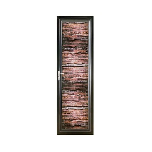 PVC Sharp Wood Sierra Doors - 30mm Thickness, Brown, Silk Matt Finish | Entry Swing Door, Polished Surface, Digital Print Design