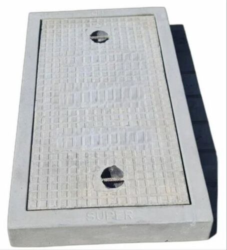 Rcc Square Sewer Manhole Cover - RCC Grey | Painted Coating Lockable Drainage Application
