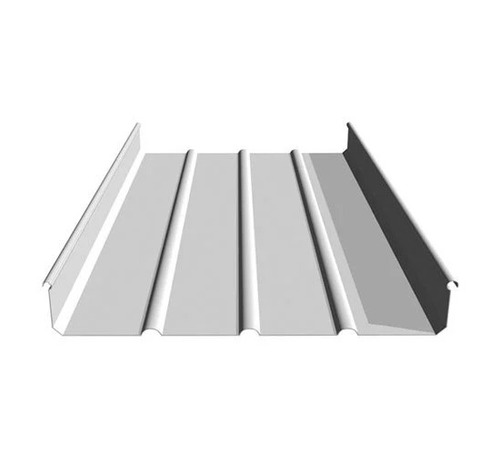 Tata Lysaght FLEX-LOK 400 Roofing Sheets - Colorbond Steel & Zincalume, 0.47mm Thickness, Silver White | Concealed Fix System, Minimum 2Â° Slope