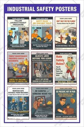 Workplace Safety Posters  - Color: Multicolor