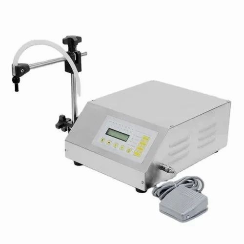 20 Bpm Semi Automatic Liquid Filling Machine - Mild Steel, 500 ml, White, 220 V | High Efficiency, High Performance