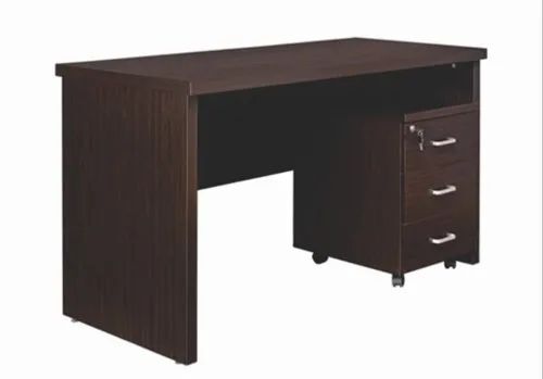 Brown Rectangular Executive Table