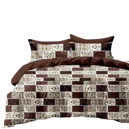 Coloured Printed Cotton Bed Sheet
