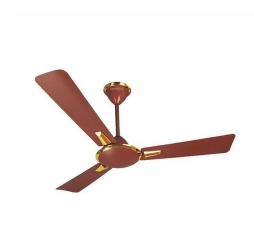 Crompton Aura Ceiling Fans - Aluminum 3-Blade Brown 65W | Quiet Operation Easy to Install Power Efficient