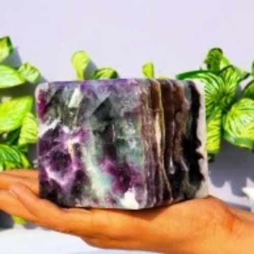 Fluorite Stone Cube
