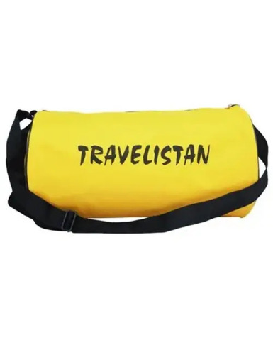 Gym Bag - Durable Lightweight Material, Yellow and Black, Water Resistant | Antistatic, Aseptic, Biodegradable, Security