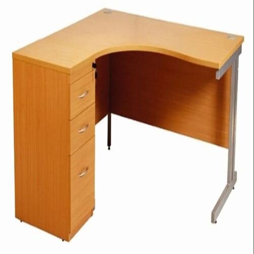 Orange L Shape Executive Table