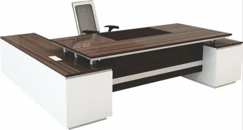 Single Seating Brown Office Table