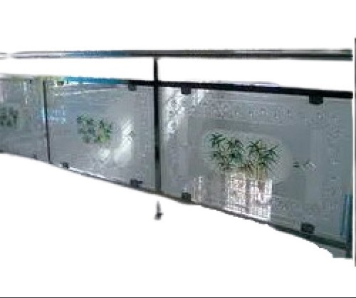 Stainless Steel Tempered Glass Railing - Various Sizes, Silver | Simple Maintenance, Quality Tested, Timely Delivery