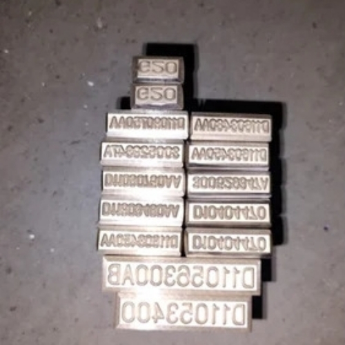 Steel hand stamp
