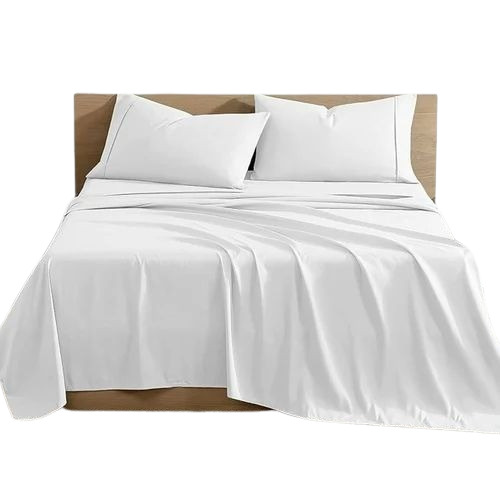 White Plain Cotton Bed Sheet
