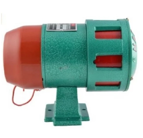 2 Km Range Outdoor Siren - Steel, Green & Red | High Sound Output, Weather Resistant, Multiple Tones, Durable Housing