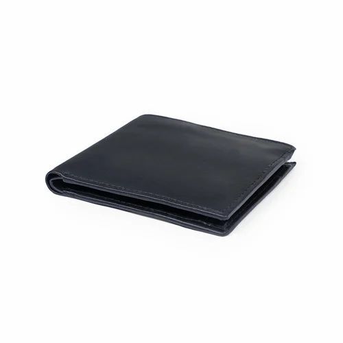 Black Vegan Leather Mens Wallet - Leather, Multiple Colors, Bi-Fold | Polished Surface, Soft Texture, 5 Card Slots, Water Resistant