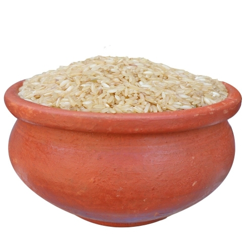 Brown Rice - Partial Polished Medium-Grain, Brown Basmati Rice, 99% Purity, Organic, Dried, Loose Pack