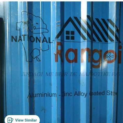 Coolur coated sheet