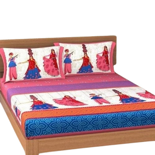 Jaipuri Cotton Double Bed Sheets