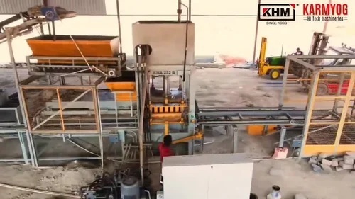 Khm 72v Automatic Concret Block Making Machine - Capacity 1260 Pavers/Hour, Pallet 455x606x18mm, 415HP | Automatic, Multi Color, Industrial Use, 1 Year Warranty