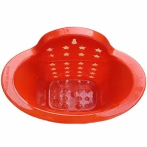 Red Bathroom Plastic Soap Dish - Plastic, 10x8 Inches, Red | Good Quality, Customizable Size