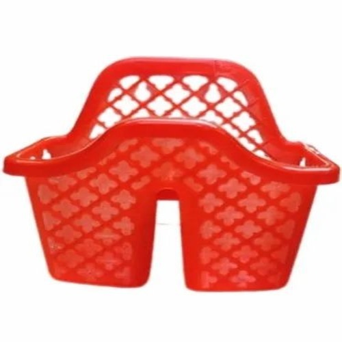 Red Plastic Toothpaste Stand