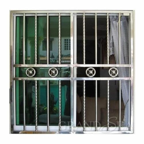 Silver Durable Stainless Steel Grill Window - Stainless Steel, Customized Size, Silver | Eco Friendly, Rot Proof, Anti Corrosion, Rust Proof