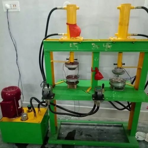 Ss Double Die Hydraulic Paper Plate Making Machine - PE Coated Paper 4"-6" Plates 1 HP Single Phase | Multicolor Good Quality