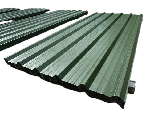 0.35mm Galvanized Iron Roofing Sheet - Various Sizes Green Color Coated Surface
