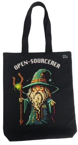 Black Poly Canvas Digital Printed Tote Bag - Cotton, 14x16x4 inches, Multi-Color, Customized Printed Design, Durable Eco-Friendly Reusable Promotion Tote