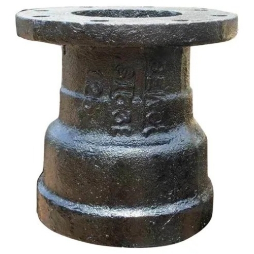 Cast Iron Socket Tail - Cast Iron 10mm Thickness 45mm ID 65mm OD, Silver Black Stainless Steel