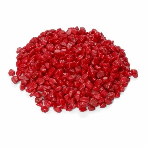 Cherry Red Glazed Pebbles Stones