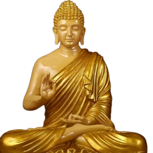 Fine Detailing Brass Buddha Statue