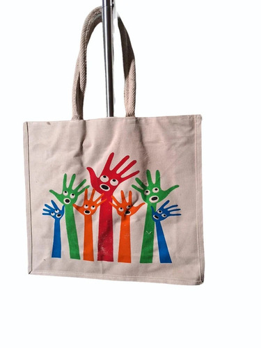 Poly Canvas Digital Printed Shopping Bag - Color: Mutiple
