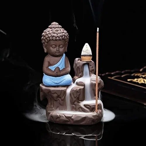 Smoke Buddha Fountain Statue