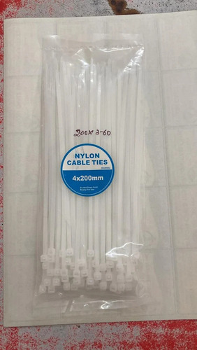 4.8 X 250 Mm White Nylon Cable Tie For Cable Fittings