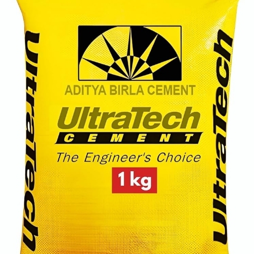 50kg Ultratech OPC Cement 43 Grade - OPC Grey Color | Acid-Proof Medium Sand Fineness