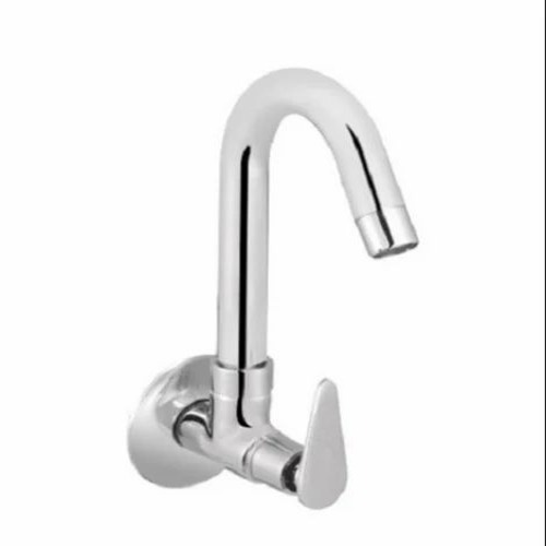 Brass Jazz Sink Cock Tap - Chrome Coated Silver, 500g+ | Customizable Size, Golden Color