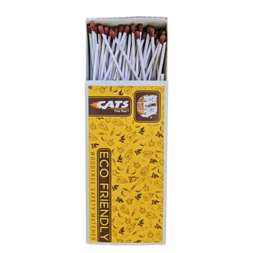 CATS Economy Kitchen Matches - Durable Cardboard Box, 175 Brown Head Sticks | Eco Friendly, Easy Ignition, Bulk Bundle