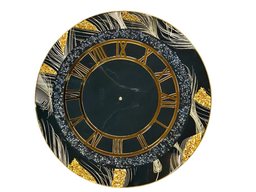 Fancy 16 Inch Resin Epoxy Wall Clock