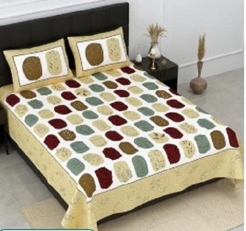 Jaipuri Printed Cotton Bed Sheet
