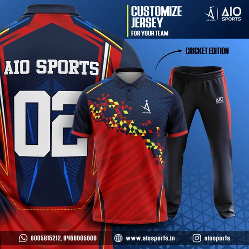 Mens Polyester Printed Sports Jersey - Regular Fit, Multi Color, Half Sleeves | Lightweight, Soft, Breathable, Quick Dry