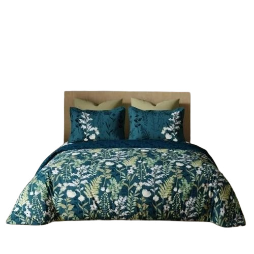 Printed Double Bed Cotton Bedsheets - 100% Cotton King Size Multicolor, Machine Made, Shrink Resistant, Easy To Clean