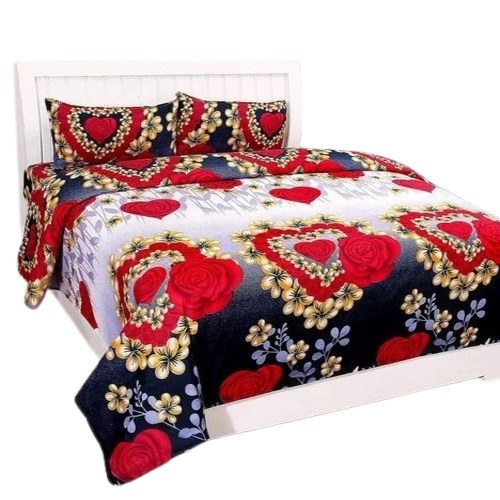 Printed Polycotton Double Bedsheet